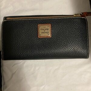 Dooney & Bourke Black Textured Wallet